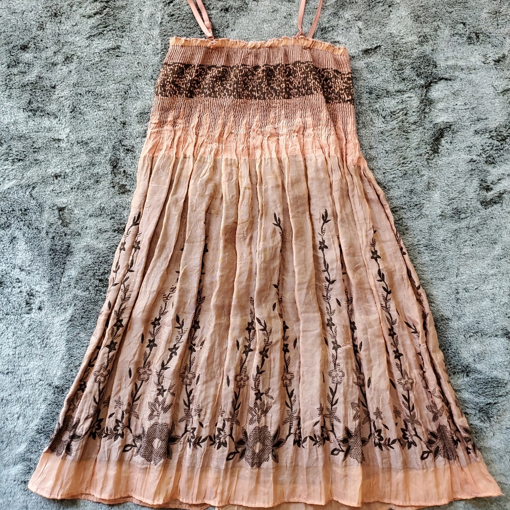 ANTHROPOLOGIE LAPIS GIRL BOHO DRESS / TOP / SKIRT 6/6X